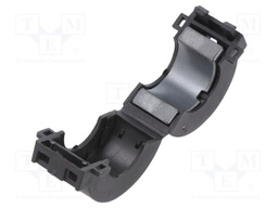 Core: ferrite; 43Ω; A: 34.3mm; B: 15.5mm; C: 21.2mm; D: 15mm