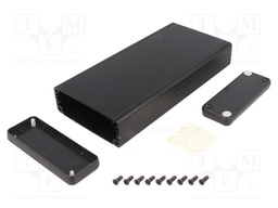 Enclosure: with panel; 1455; X: 78mm; Y: 120mm; Z: 27mm; aluminium