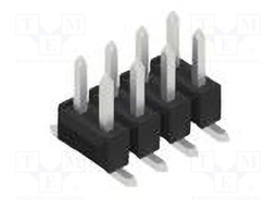 Connector: pin strips; pin header; male; PIN: 8; 2.54mm; SMT; 2x4