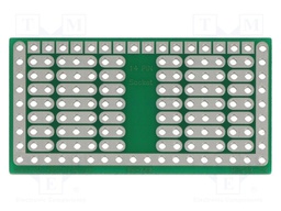 Board: universal; single sided,prototyping; W: 24.76mm; L: 46.99mm