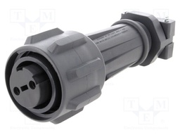 Connector: circular; plug; female; PIN: 2; EXPlora; Contacts: brass
