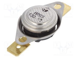 Sensor: thermostat; Output conf: SPST-NC; 130°C; 16A; 250VAC; ±5°C
