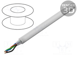 Wire: assembly; Core: stranded; 3x0,35mm2+1x0,5mm2; -20÷70°C; 49V
