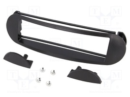 Radio mounting frame; VW; 1 DIN; black