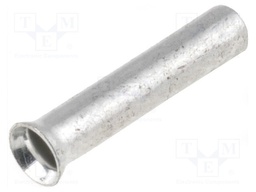 Bootlace ferrule; non-insulated; copper; 0.75mm2; 8mm; tinned