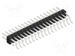 Connector: pin strips; pin header; male; PIN: 36; 2.54mm; SMT; 2x18