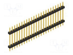 Connector: pin strips; pin header; male; PIN: 23; 2mm; THT; 1x23