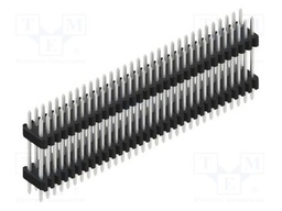 Connector: pin strips; pin header; male; PIN: 64; 1.27mm; THT; 2x32
