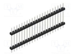 Connector: pin strips; pin header; male; PIN: 21; 2mm; THT; 1x21