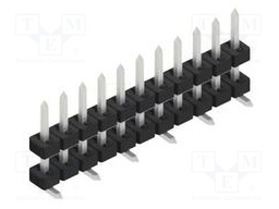 Connector: pin strips; pin header; male; PIN: 11; 2mm; SMT; 1x11