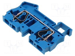 Splice terminal: rail; 0.2÷6mm2; ways: 1; terminals: 2; blue; TS35