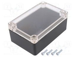 Enclosure: multipurpose; X: 90mm; Y: 135mm; Z: 55mm; ABS; black; IP65