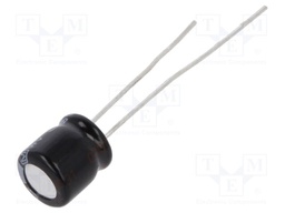 Capacitor: electrolytic; THT; 47uF; 25VDC; Ø6.3x7mm; Pitch: 2.5mm