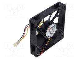 Fan: DC; axial; 12VDC; 80x80x15mm; 26.82dBA