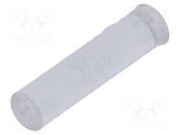 Fiber for LED; round; Ø3mm; Front: convex; straight