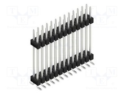 Connector: pin strips; pin header; male; PIN: 26; 2.54mm; SMT; 2x13