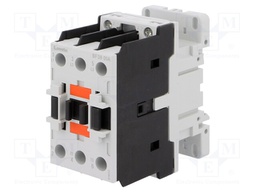 Contactor: 3-pole; NO x3; 24VAC; 38A; DIN; BF; screw terminals; 690V