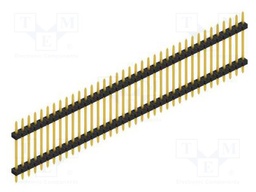 Connector: pin strips; pin header; male; PIN: 37; 2mm; THT; 1x37