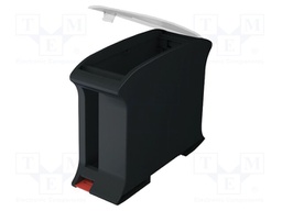 Enclosure: for DIN rail mounting; ABS