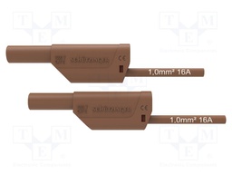 Test lead; 16A; 4mm banana plug-4mm banana plug; Urated: 1kV