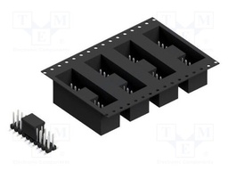 Connector: pin strips; pin header; male; PIN: 20; 2.54mm; SMT; 2x10