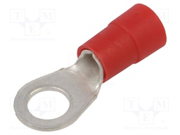 Tip: ring; M8; Ø: 8.5mm; 10mm2; crimped; for cable; insulated; tinned
