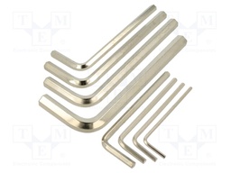 Wrenches set; hex key; steel; 8pcs.