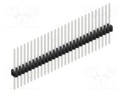 Connector: pin strips; pin header; male; PIN: 29; 1.27mm; THT; 1x29