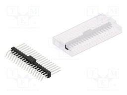 Connector: pin strips; pin header; male; PIN: 36; 2.54mm; SMT; 2x18