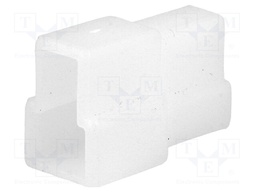 Terminals cover; male; for push-on 6.3mm connectors with lock