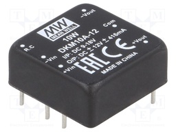 Converter: DC/DC; 10W; Uin: 9÷18V; Uout: 12VDC; Uout2: -12VDC; 18g