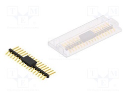 Connector: pin strips; pin header; male; PIN: 17; 2mm; SMT; 1x17