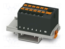 Splice terminal: rail; 24A; 690V; push-in; PA; 0.14÷4mm2; W: 28.6mm