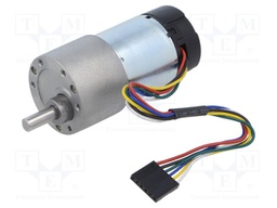 Motor: DC; with gearbox; 6÷12VDC; 5.5A; Shaft: D spring; 76rpm