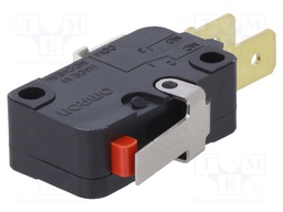 Microswitch SNAP ACTION; with lever; SPDT; 16A/250VAC; ON-(ON)
