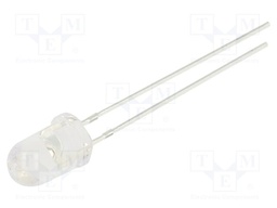 LED; 5mm; orange; 750÷1120mcd; 30°; 1mA; 1.8÷2.2V; Front: convex