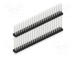 Connector: pin strips; pin header; male; PIN: 52; 2.54mm; THT; 2x26