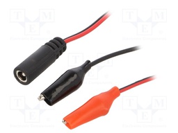 Out: insulated crocodile clip; Input: 5,5/2,1; 0.3m