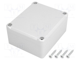 Enclosure: multipurpose; X: 74mm; Y: 89mm; Z: 41mm; ABS; grey; gasket