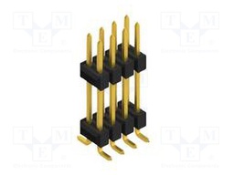 Connector: pin strips; pin header; male; PIN: 8; 2.54mm; SMT; 2x4