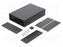 Enclosure: with panel; 1457U; X: 280mm; Y: 191mm; Z: 68mm; aluminium