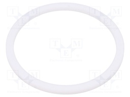 Gasket; PTFE; D: 3mm; Øint: 59.3mm; Øout: 69mm; PG48; white