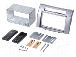 Radio frame; Toyota; 2 DIN; silver