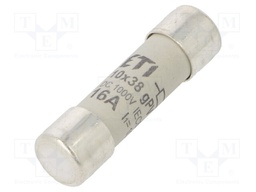 Fuse: fuse; gPV; 16A; 1000VDC; cylindrical; 10,3x38mm