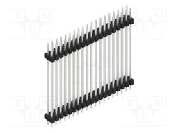 Connector: pin strips; pin header; male; PIN: 38; 2.54mm; THT; 2x19