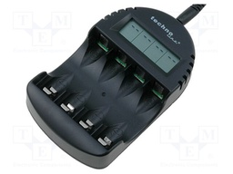 Charger: microprocessor-based; Ni-MH; Size: AA,AAA,R03,R6; 250mA
