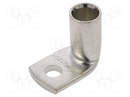 Tip: ring tube; M10; 120mm2; crimped; for cable; angled 90°; tinned