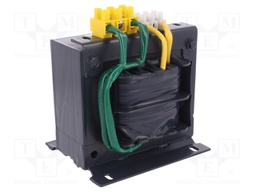 Transformer: mains; 500VA; 400VAC; 24V; Leads: terminal block; IP00