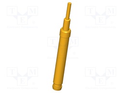 Test needle; Operational spring compression: 4mm; 8A; Ø: 1mm; 1.5N