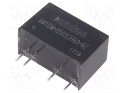 Converter: DC/DC; 1W; Uin: 4.5÷5.5V; 3.3VDC; Iout: 303mA; SIP7; 4.2g